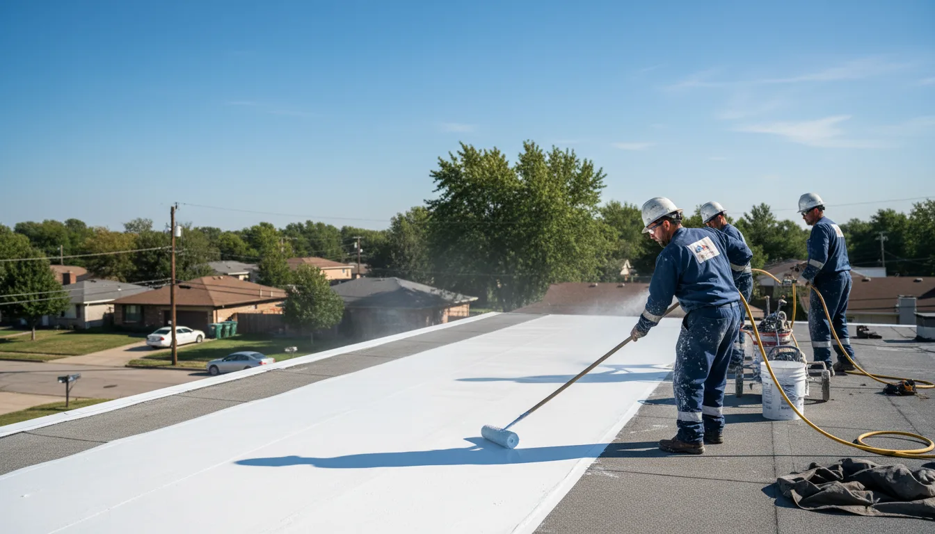 Commercial roof coating in Fowlerton, IN near me
